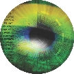 illustration of a computer-generated image of an eyeball