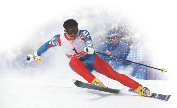 Skiers must be in great shape to compete.