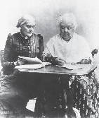 photograph of Susan B. Anthony and Elizabeth Cady Stanton