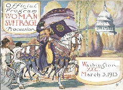 Program cover for a protest march in 1913