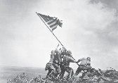 Joe Rosenthal took this photo in Iwo Jima, Japan, in 1945.