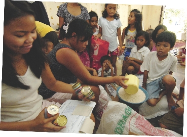 Mary has a Web site that helps send food to needy children.