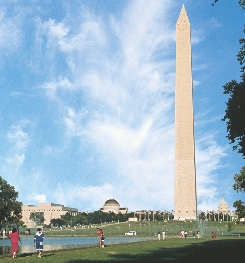 The Washington Monument was built in honor of George Washington, the first U.S. President.