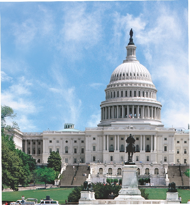 Congress works inside the U.S. Capitol.