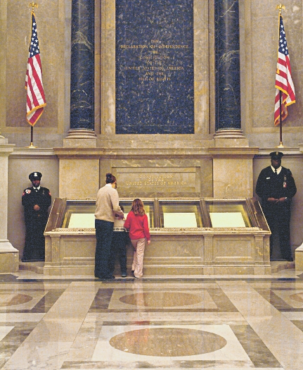 People can see the U.S. Constitution in Washington, D.C.