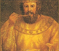 King Midas is a character in a myth. He wanted everything he touched to turn to gold.