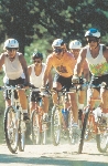 photograph of a group of bicyclists