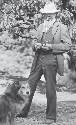 photograph of John Muir and a dog