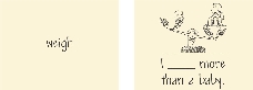 illustration of the front and back of a word flash card for the word weigh