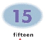 illustration of the numeral fifteen