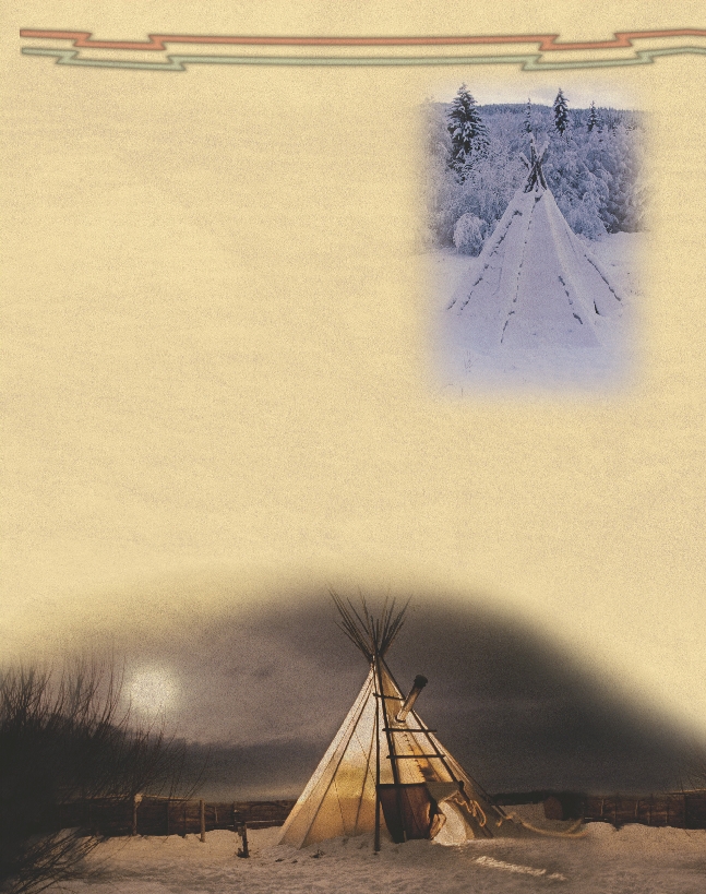 photograph of a Native American teepee