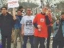 photograph of people at a protest rally