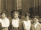 photograph of a group of four women from 1917