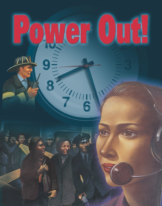 illustration of book cover for Power Out!