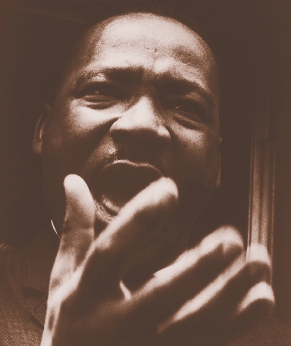 photograph of Dr. Martin Luther King, Jr. speaking