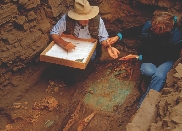 Scientists went to this site to study bones.