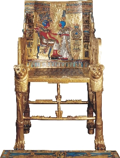 King Tut’s gold throne