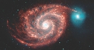 Illustration of a spiral galaxy