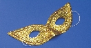 Photograph of a gold mask to cover the eyes and nose