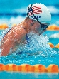 Photograph of a swimmer in competition