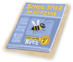 Illustration of the school magazine cover