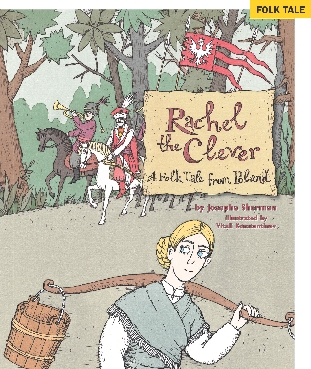 Illustration of the title page for the selection “Rachel the Clever”