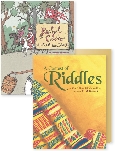 Illustration of the title page for the selections, “Rachel the Clever,” and “Contest of Riddles”