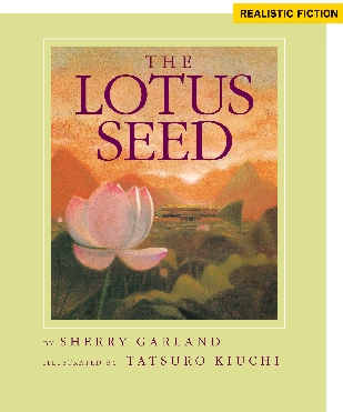 Illustration of the title page of the selection, “The Lotus Seed”