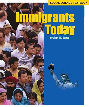 Photograph of the title page of the selection, “Immigrants Today”