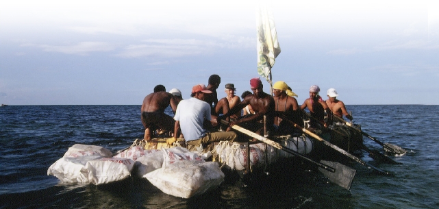 Some immigrants risk their lives trying to get to the U.S. Many people left Cuba by boat in 1994 because of the country’s economic and political crisis.