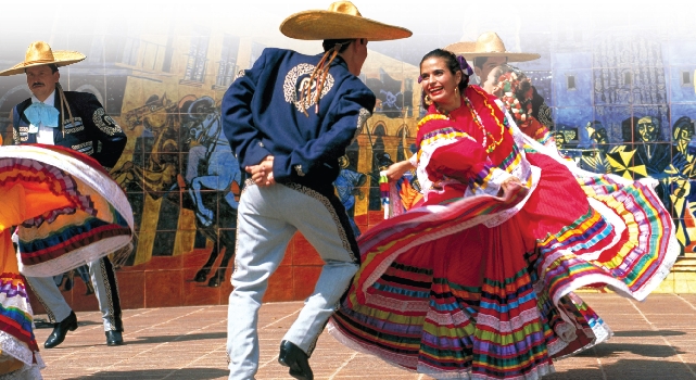 Celebrating Cinco de Mayo with music and dancing