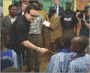 Bono is known for helping others as well as for his music.