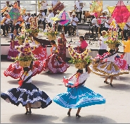 Traditional folk dancers