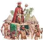 The Taino people lived in the Caribbean regions about 1,000 years before Columbus arrived in 1492.