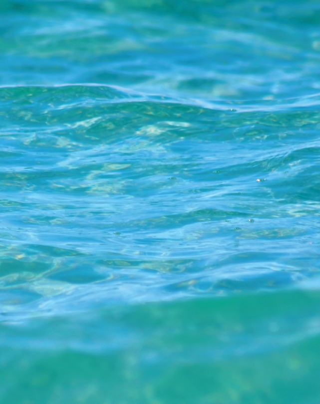 Photograph of the surface of blue ocean water