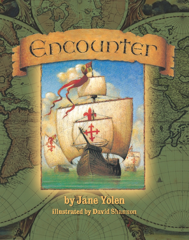 Illustration of the title page of the selection, “Encounter”