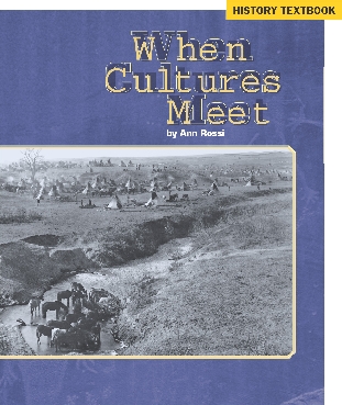 Photograph of the title page of the selection, “When Cultures Meet”