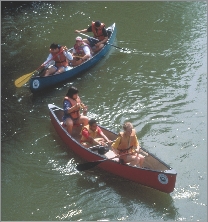 We rented canoes on our vacation.