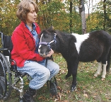 Patty Cooper and her service horse