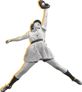 During the 1940s, ten All-American Girls teams had about 1 million fans a year.