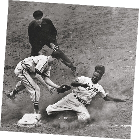 Jackie Robinson joined the majors in 1947. Two years later, he was named Most Valuable Player in the National League.