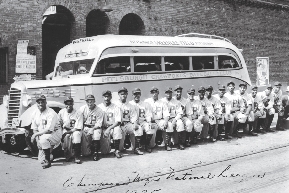 Black teams often rode buses on barnstorming trips.