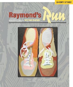 Illustration of the title page from the selection “Raymond's Run”