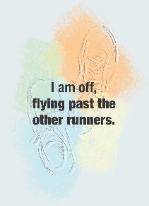 Illustration of a pair of running shoes