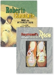 Illustration of the title pages from the selections “Roberto Clemente” and “Raymond's Run”