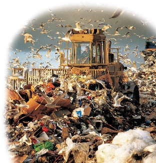 Methane gas from landfills can make Earth warmer.