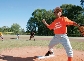 Photograph of Little League baseball players at a game