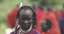 Photograph of a traditional African warrior