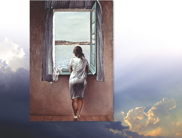 Young Girl at the Window, 1925, Salvador Dali. Oil on board.