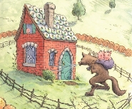 A scene from “The Three Little Pigs”